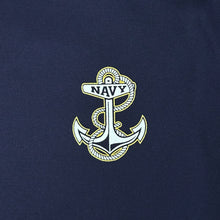 Load image into Gallery viewer, Navy Under Armour Left Chest Anchor Armour Fleece Hood (Navy)