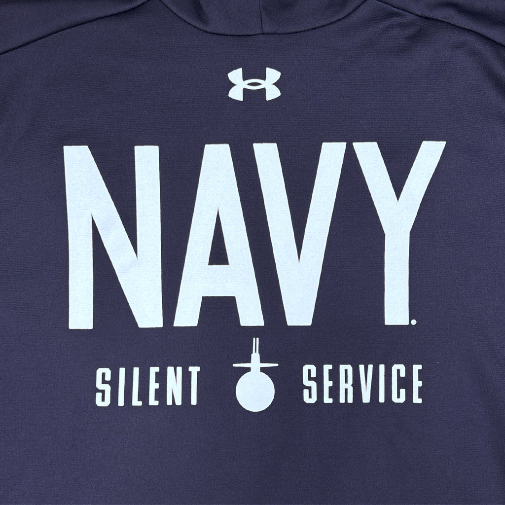 Navy Under Armour 2023 Rivalry Silent Service Fleece Hood (Navy)