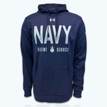 Load image into Gallery viewer, Navy Under Armour Silent Service Fleece Hood (Navy)