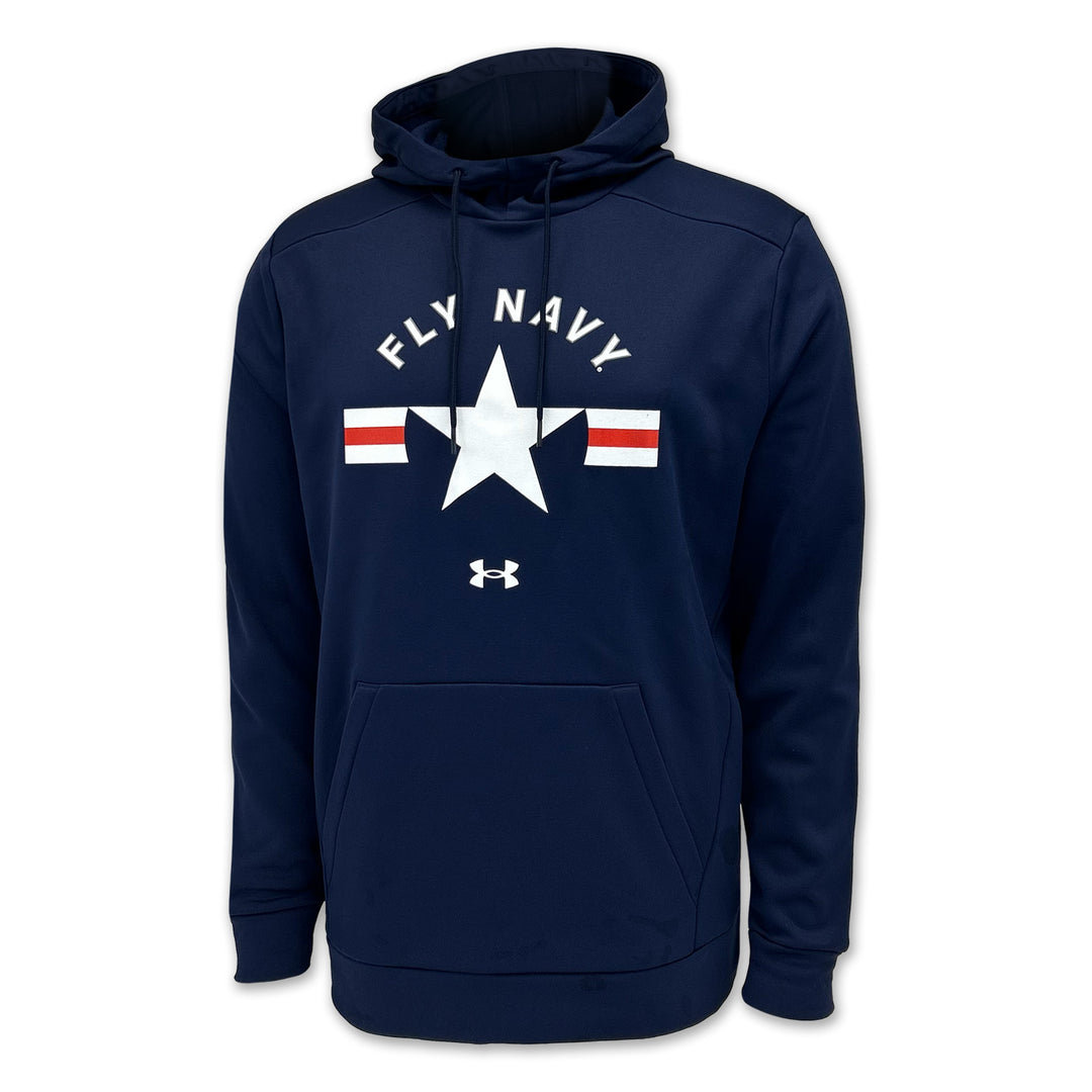 Navy Under Armour Fly Navy Pullover Hood (Navy)