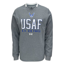 Load image into Gallery viewer, Air Force Under Armour Gameday Double Knit Fleece Crewneck (Grey)