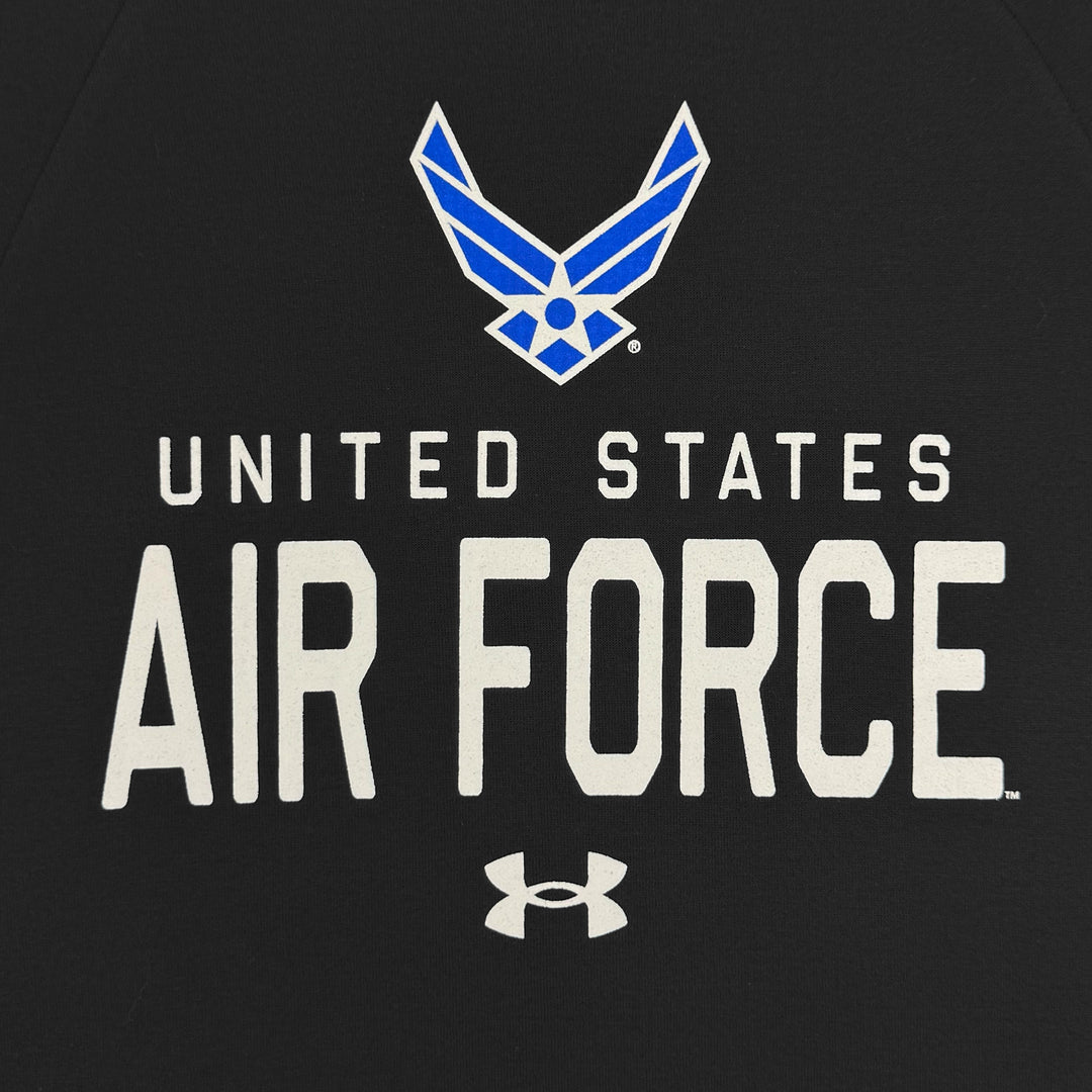 Air Force Under Armour Gameday Icon Double Knit Fleece Crew (Black)