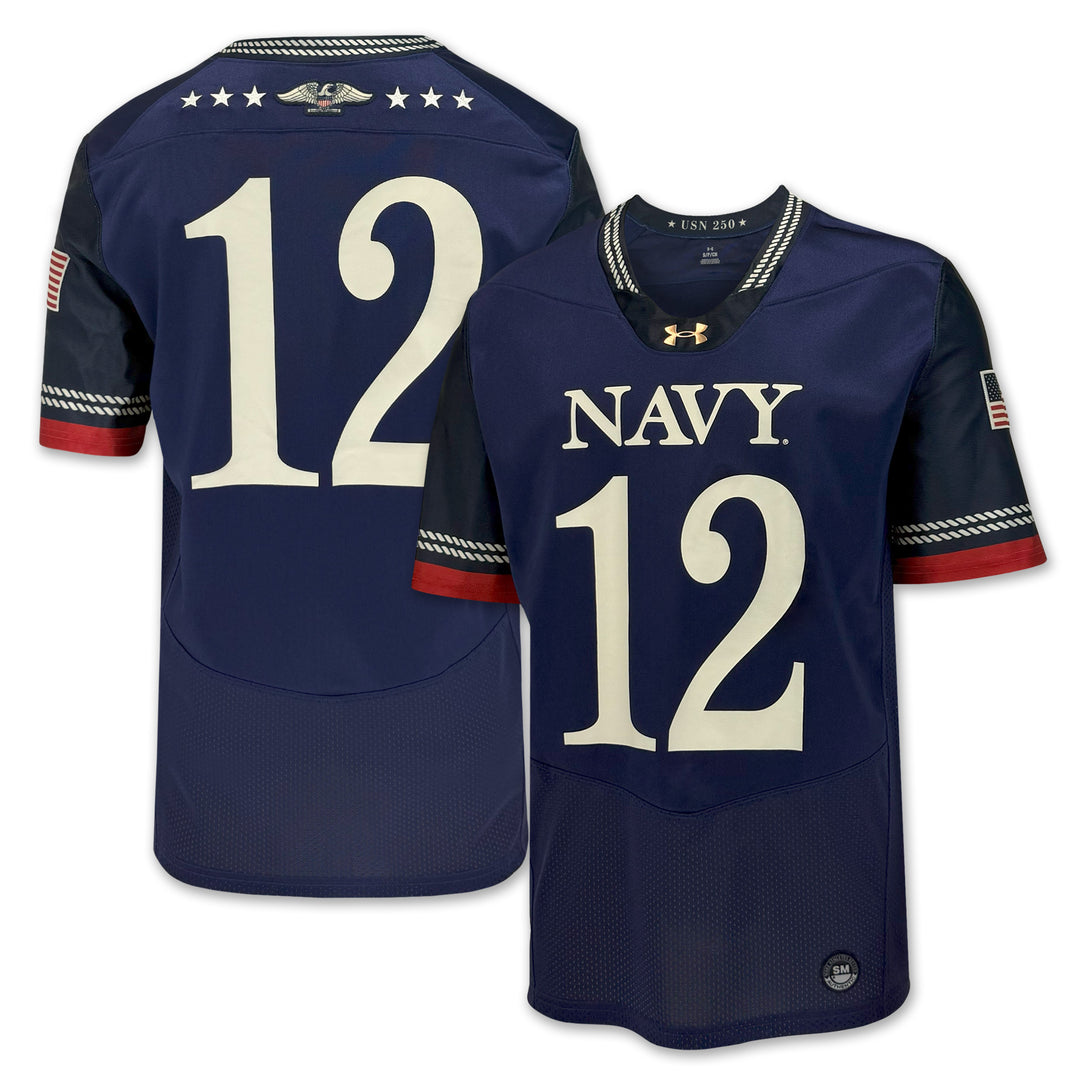 Navy Under Armour 2025 Rivalry Men's Football Replica Jersey (Navy)