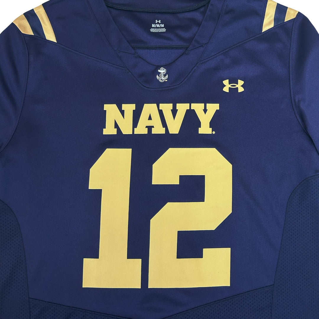 Under Armour #12 Navy Midshipmen Replica Football Jersey Size: 3XL