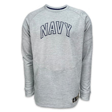 Load image into Gallery viewer, Navy Under Armour Sideline Armour Fleece Crewneck (Grey)