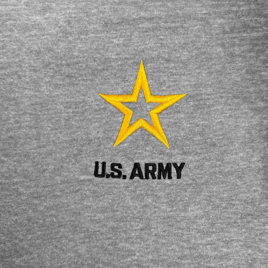 Army Star Tackle Twill Embroidered Fleece Hood (Grey)