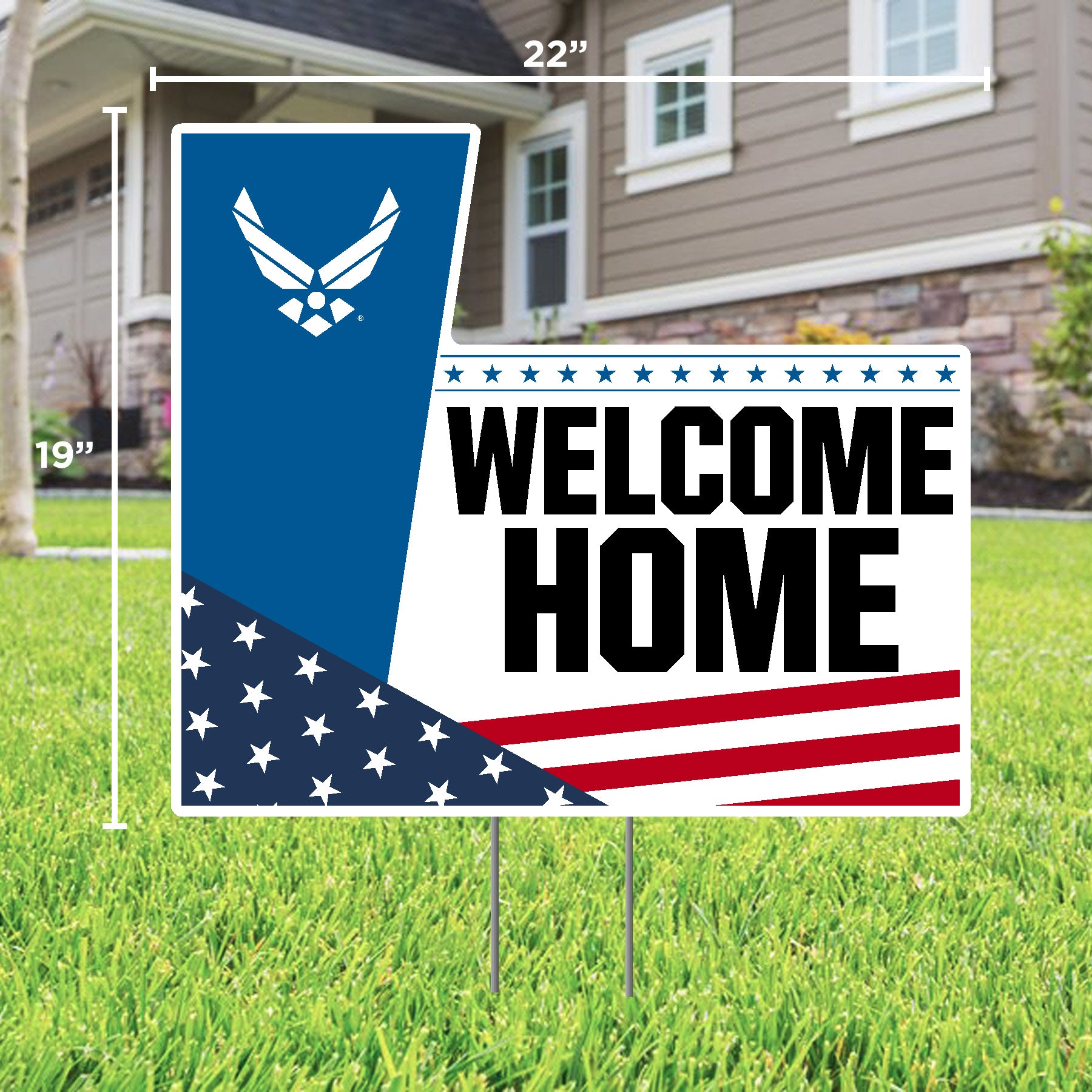 Air Force Welcome Home Lawn Sign* – Armed Forces Gear