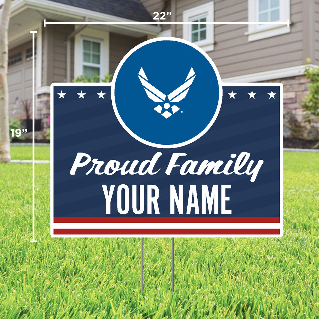 Air Force Proud Family Custom Lawn Sign*