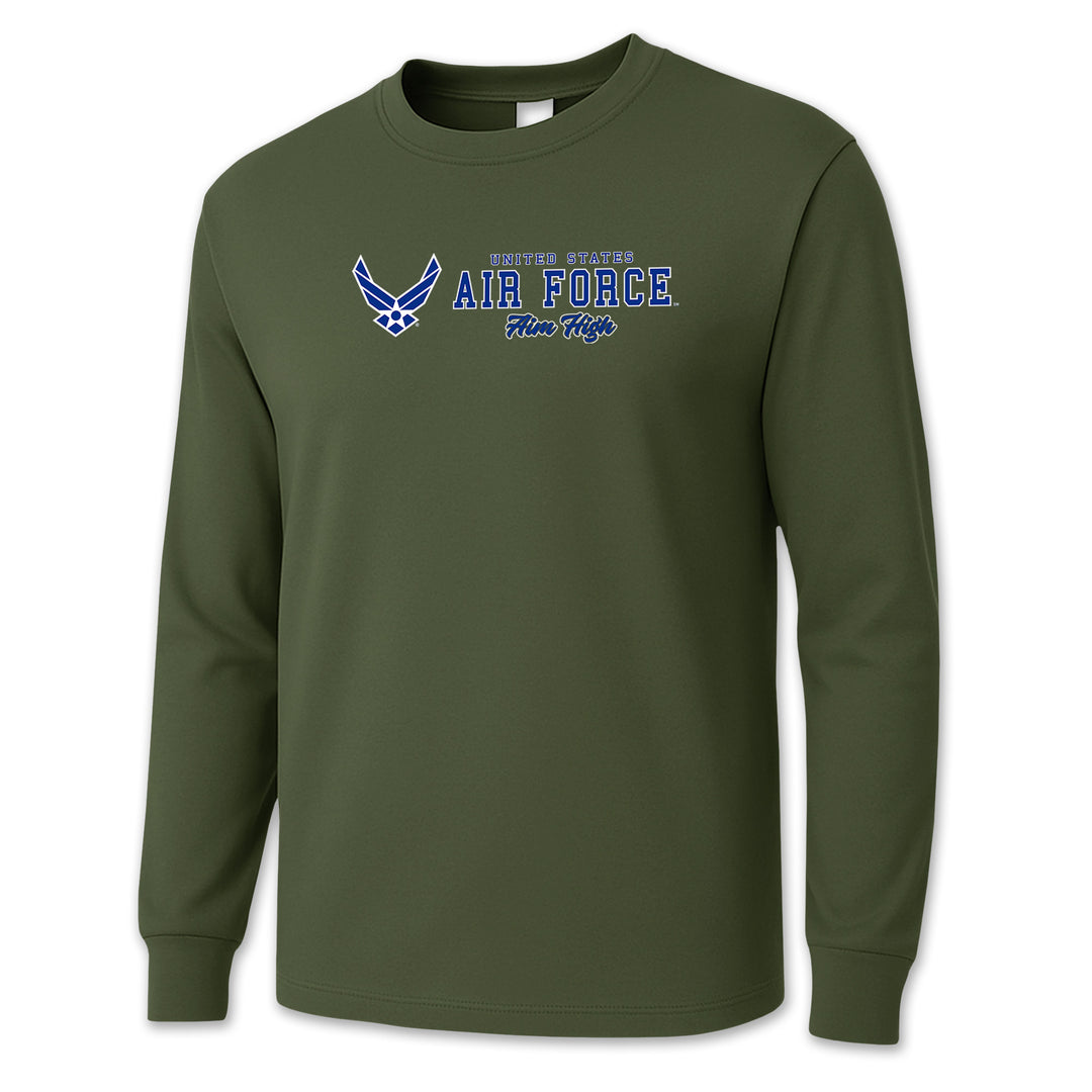 United States Air Force Aim High Logo Long Sleeve T-Shirt