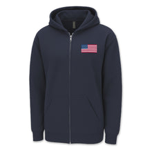 Load image into Gallery viewer, USA Flag Left Chest Full Zip