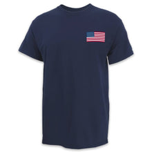Load image into Gallery viewer, USA Flag USA Made Left Chest T-Shirt