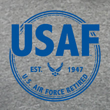 Load image into Gallery viewer, Air Force Retired Left Chest Full Zip