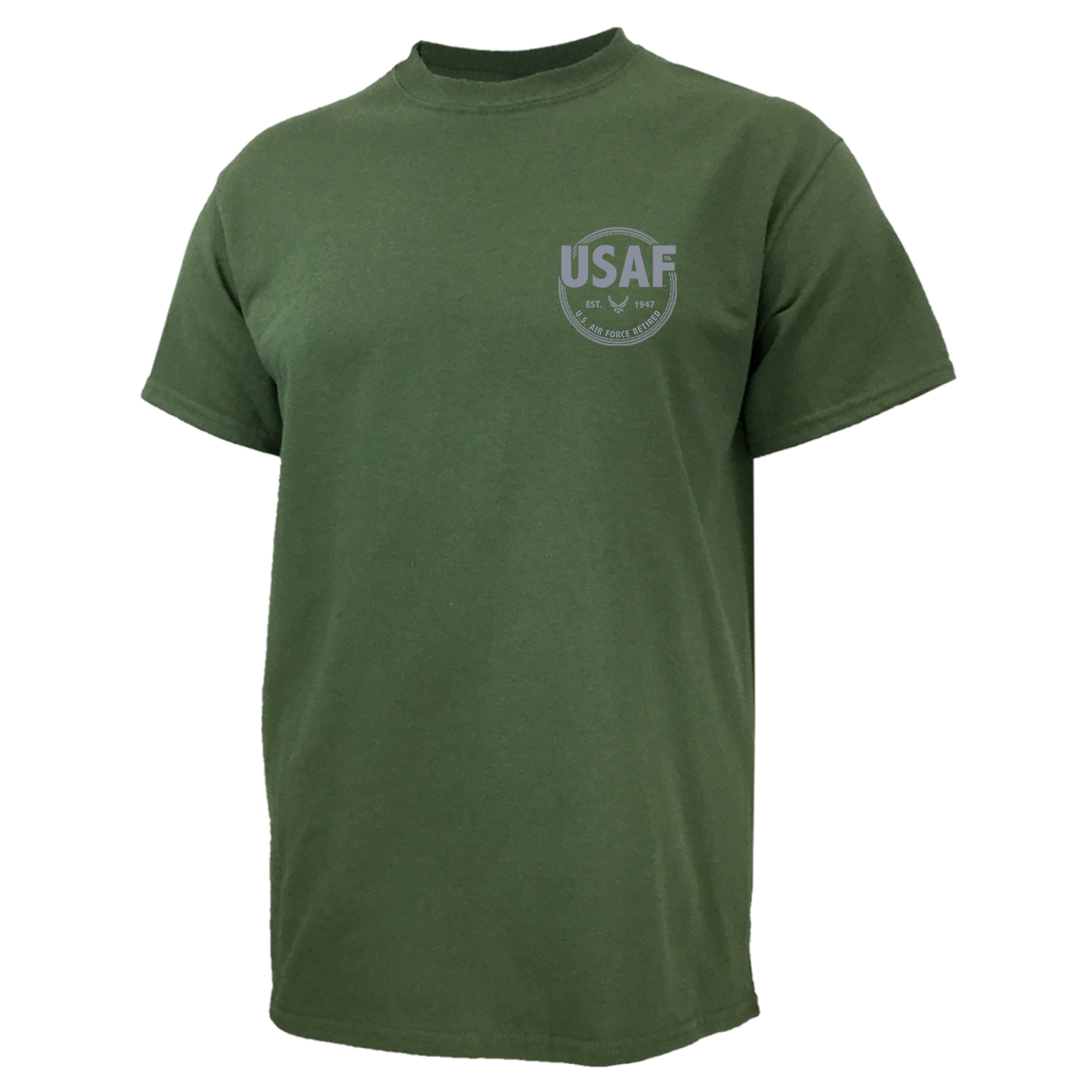 Pick Your Design Air Force T-Shirt (OD Green)