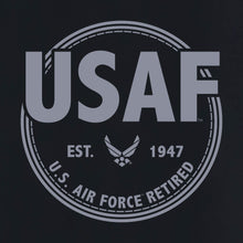 Load image into Gallery viewer, Air Force Retired Left Chest Long Sleeve T-Shirt