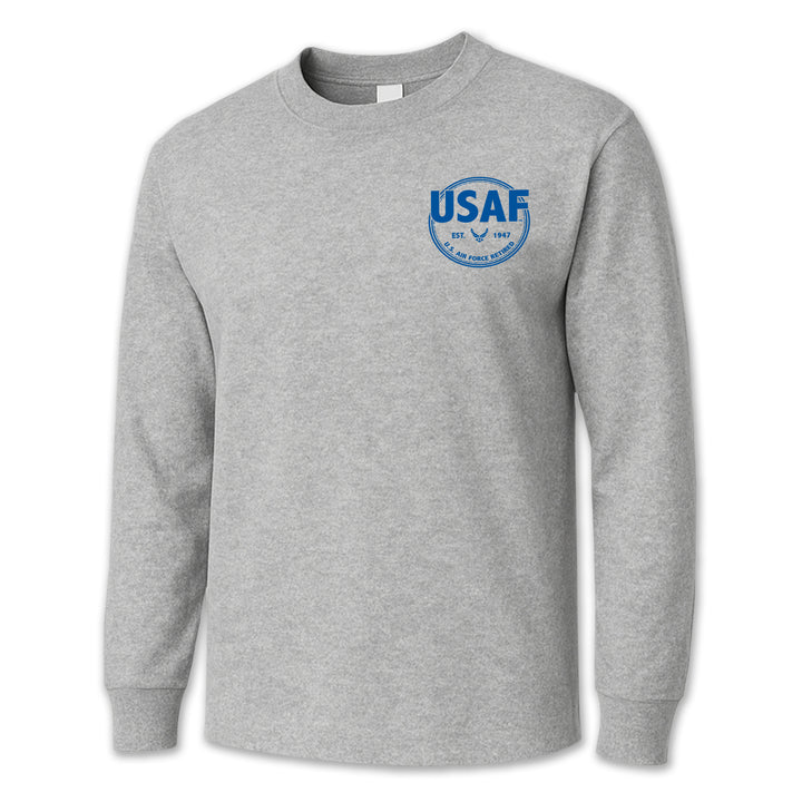 Air Force Retired Left Chest Long Sleeve T-Shirt