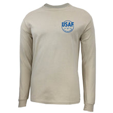 Load image into Gallery viewer, Air Force Retired Left Chest Long Sleeve T-Shirt