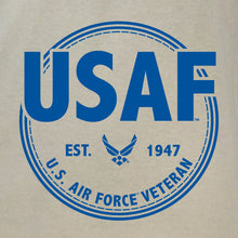 Load image into Gallery viewer, Air Force Veteran Left Chest Long Sleeve T-Shirt