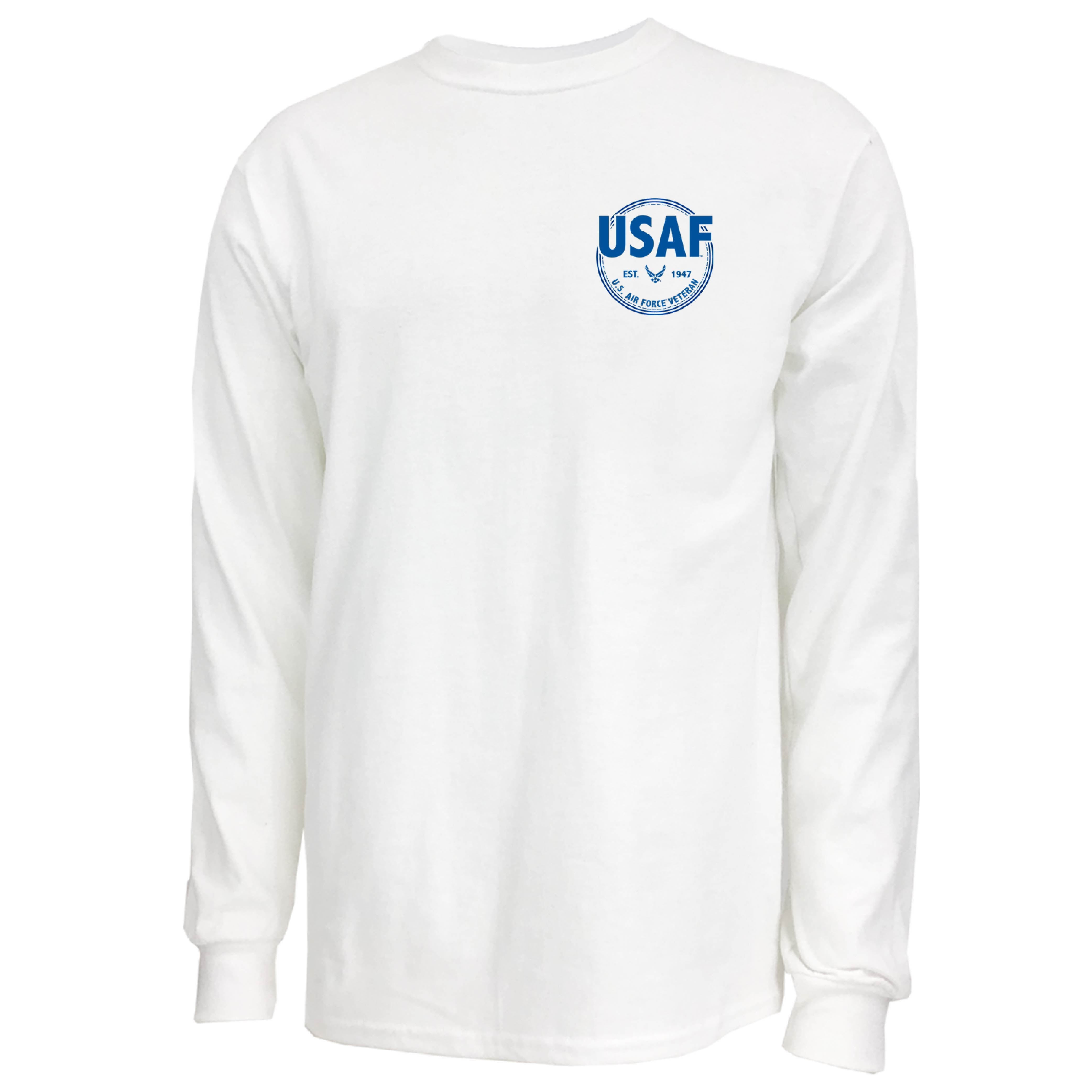 Air Force Veteran Left Chest Long Sleeve T-Shirt