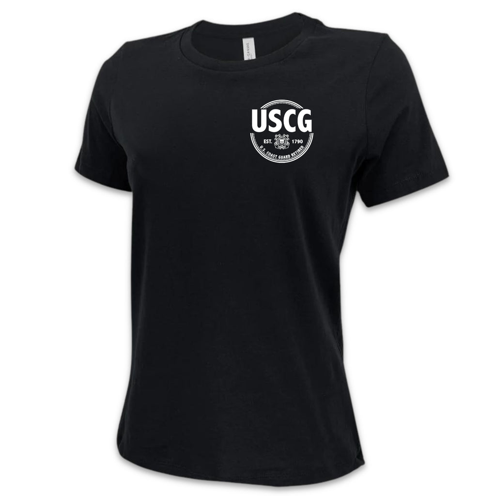 Coast Guard Retired Ladies T-Shirt