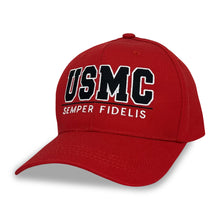 Load image into Gallery viewer, USMC 3D Semper Fidelis Hat (Red)