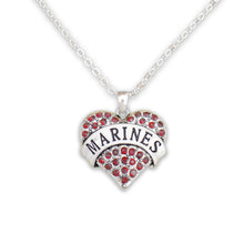 Load image into Gallery viewer, U.S. Marines Heart Necklace