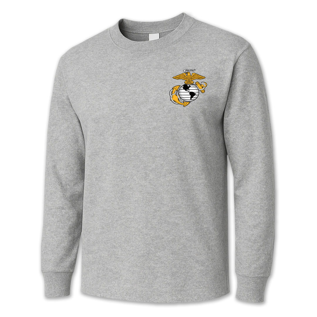 USMC EGA Logo Long Sleeve T-Shirt