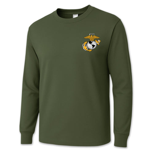 USMC EGA Logo Long Sleeve T-Shirt