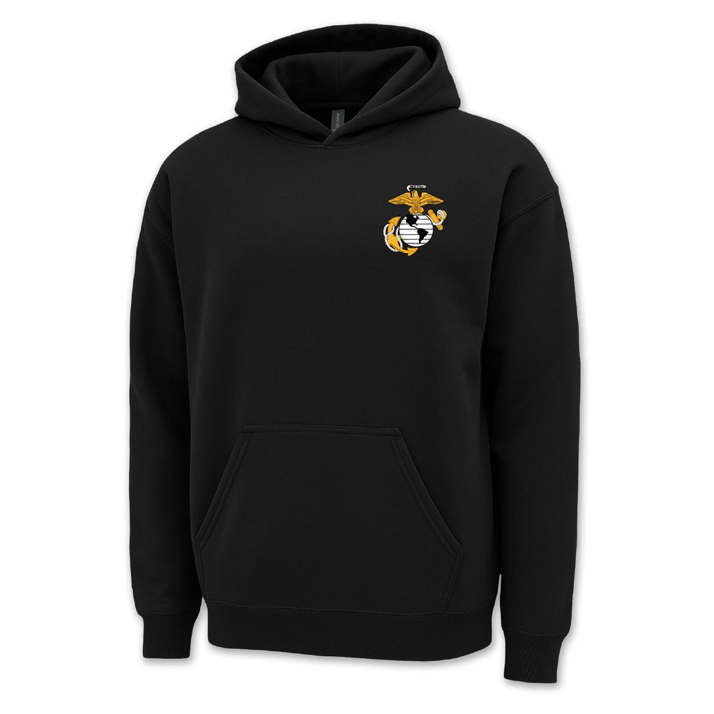 Pick Your Design Marines Hooded Sweatshirt (Black)