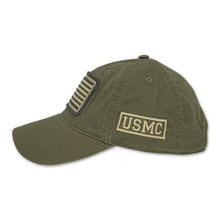 Load image into Gallery viewer, USMC Patch Flag Hat (Moss)