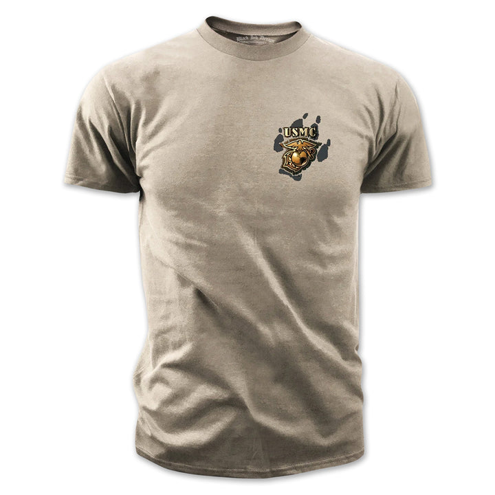 USMC Release The Dogs Of War T-Shirt (Tan)