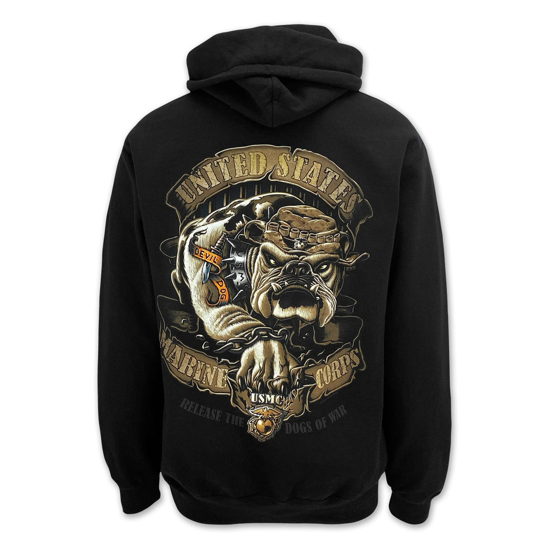 USMC Release The Dogs Of War Hood (Black)