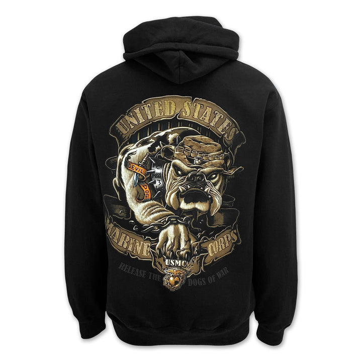 USMC Release The Dogs Of War Hood (Black)
