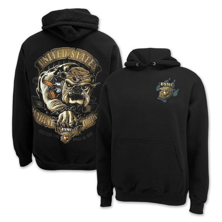 USMC Release The Dogs Of War Hood (Black)