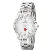 Load image into Gallery viewer, Marines EGA Men&#39;s Bulova Stainless Steel Bracelet Watch (Silver)*