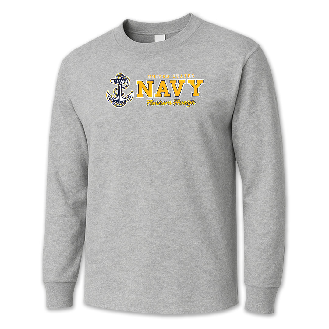 USN Anchors Aweigh Long Sleeve T