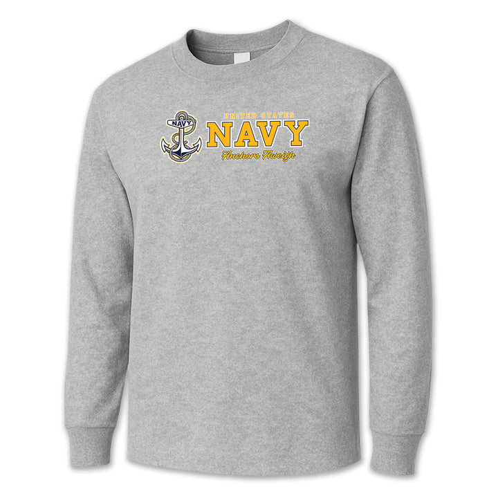 USN Anchors Aweigh Long Sleeve T