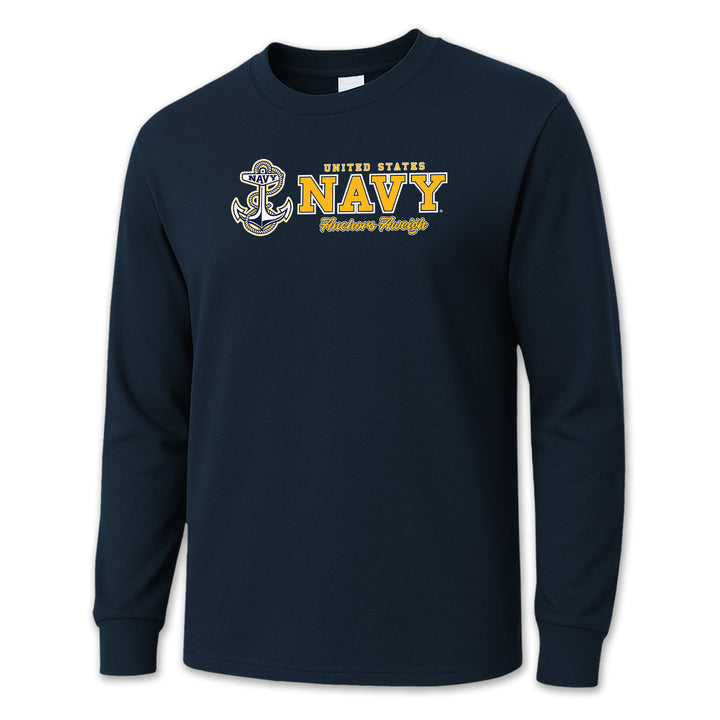 USN Anchors Aweigh Long Sleeve T