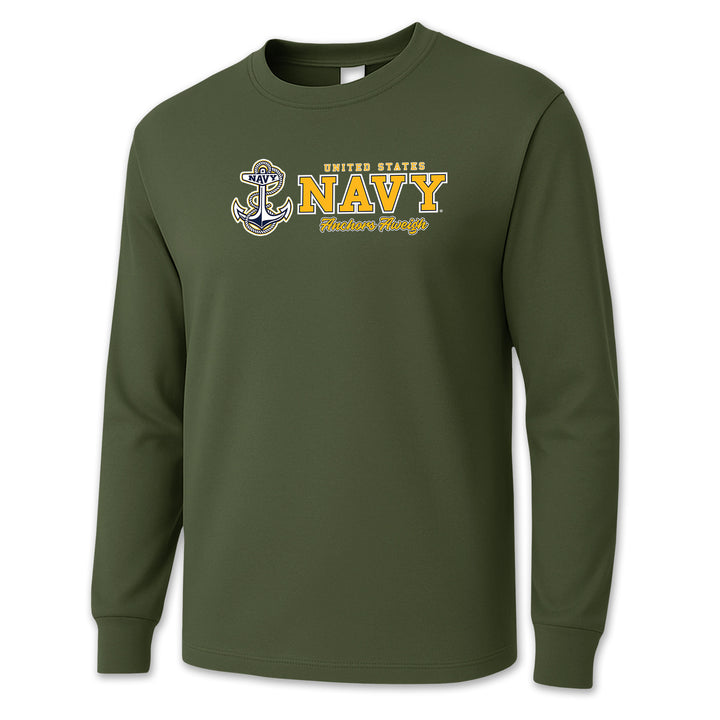 USN Anchors Aweigh Long Sleeve T