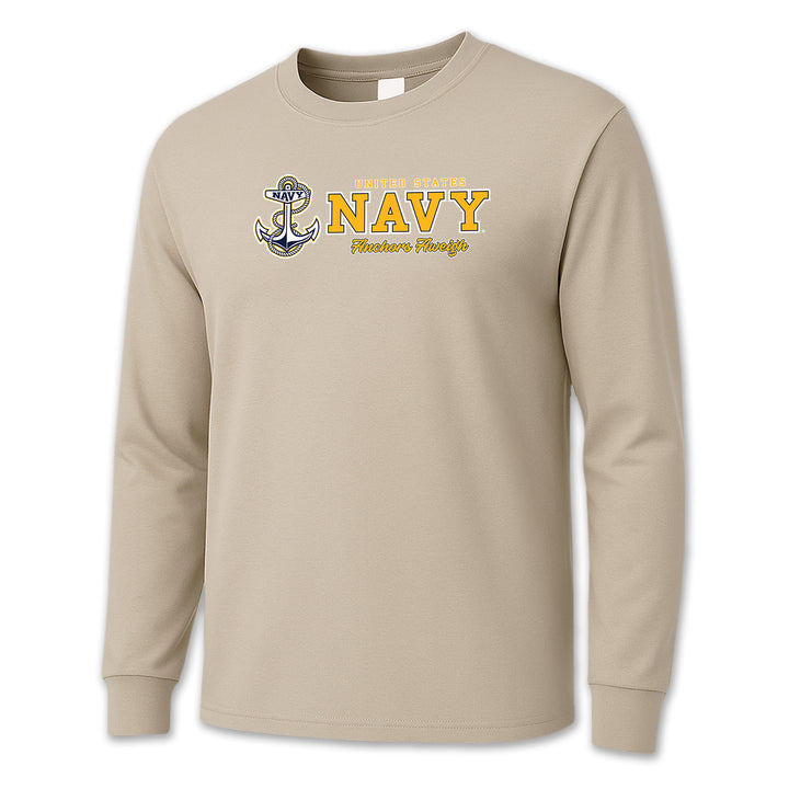USN Anchors Aweigh Long Sleeve T