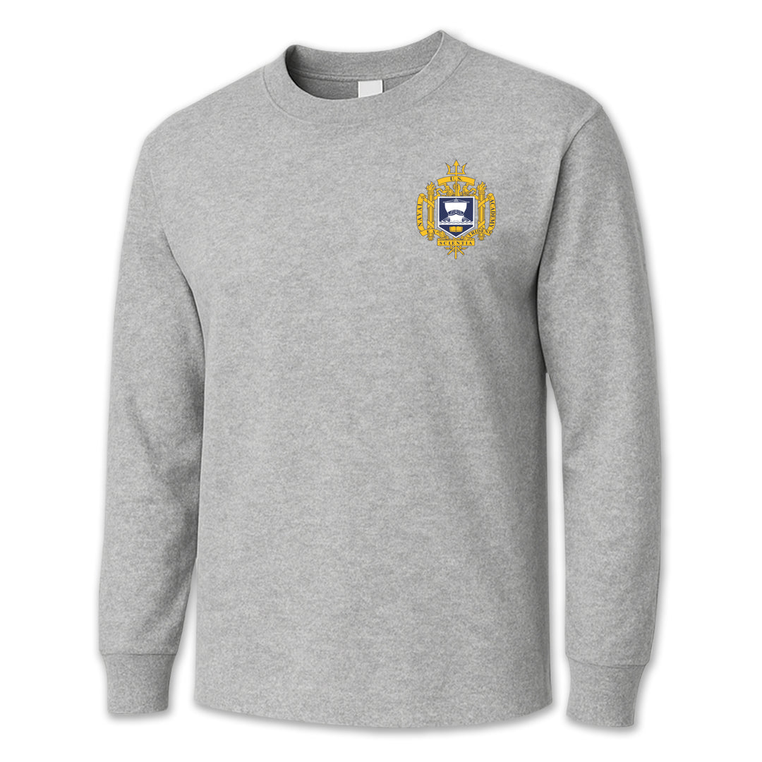 USNA Crest Long Sleeve T-Shirt