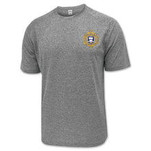 Load image into Gallery viewer, USNA Crest Performance T-Shirt (Grey)