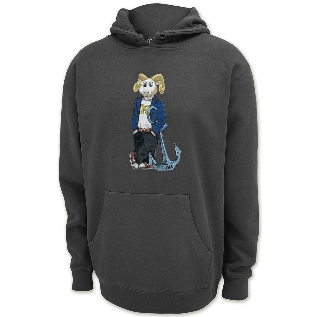 USNA Crew Dog Original Hood (Charcoal)