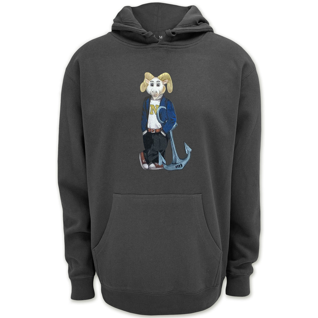 USNA Crew Dog Original Hood (Charcoal)
