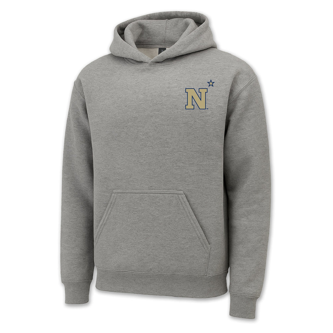 Pick Your Design USNA Hooded Sweatshirt (Grey)
