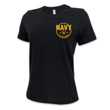 Load image into Gallery viewer, Navy Retired Ladies T-Shirt