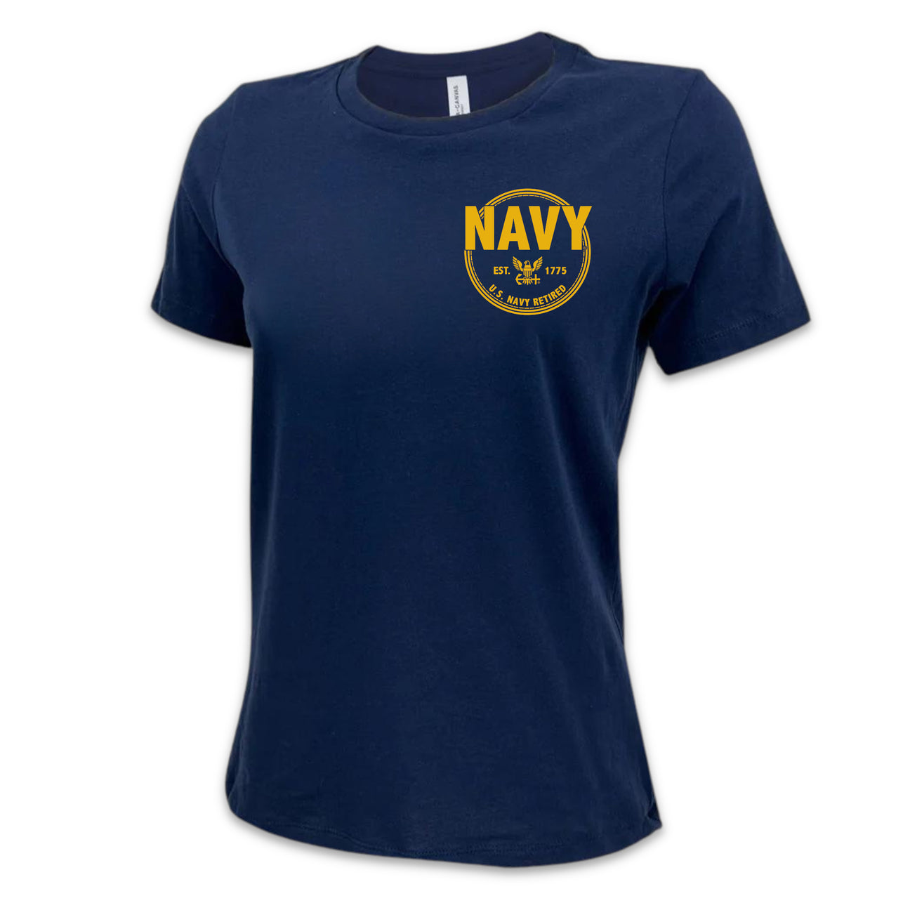 Navy Retired Ladies T-Shirt