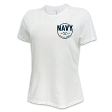 Load image into Gallery viewer, Navy Retired Ladies T-Shirt