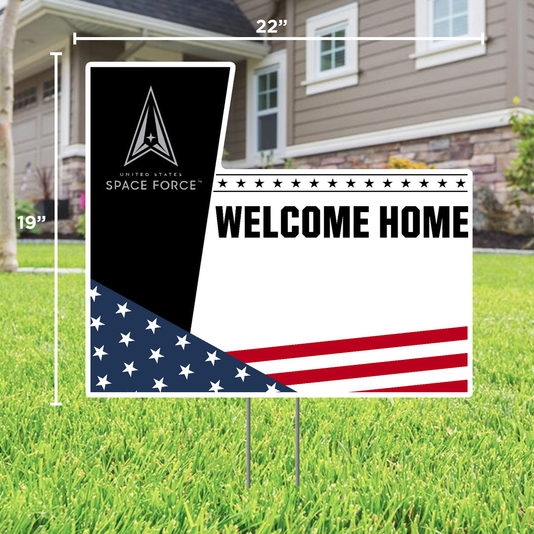 Space Force Welcome Home Custom Lawn Sign*