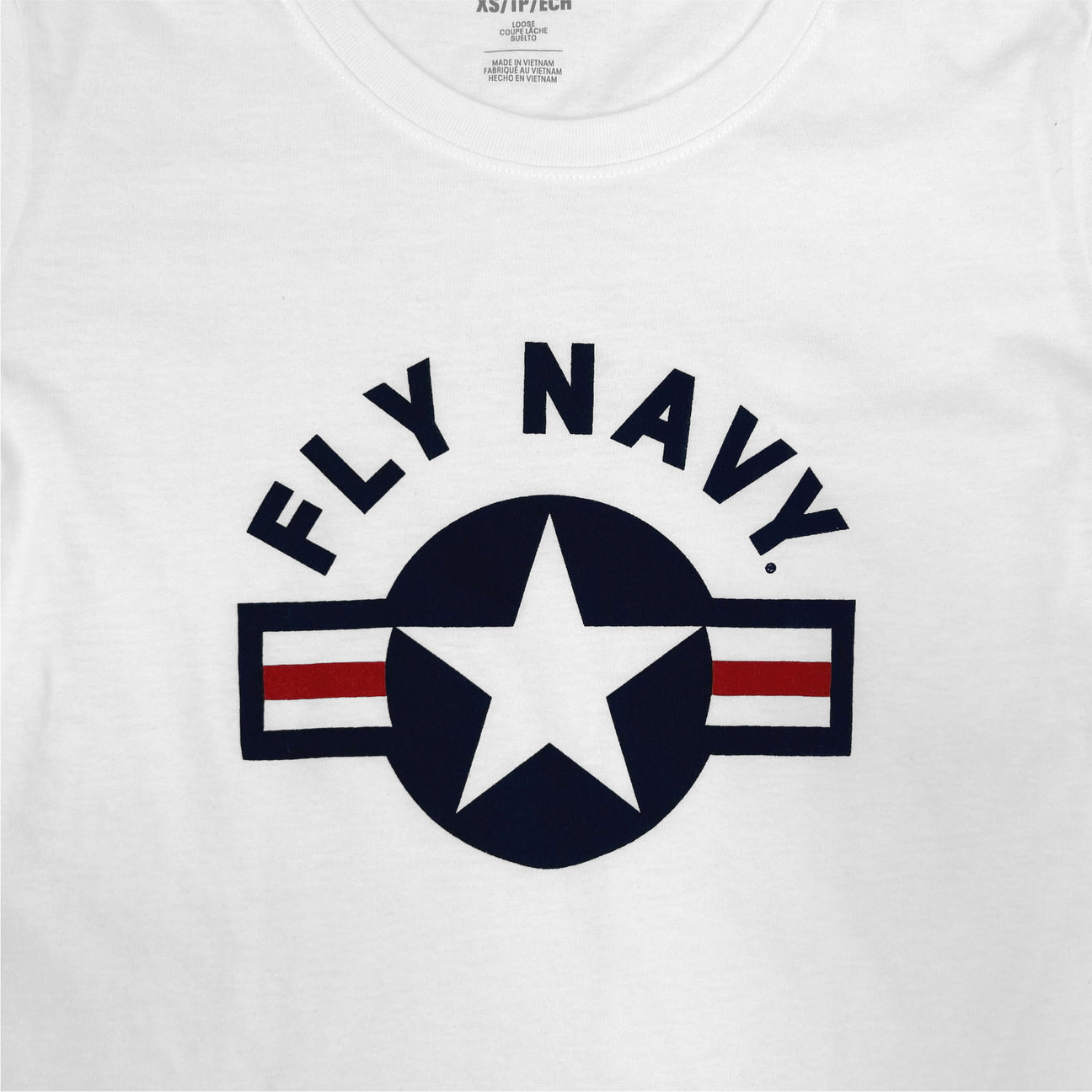 Navy Ladies Under Armour Fly Navy T-Shirt (White)