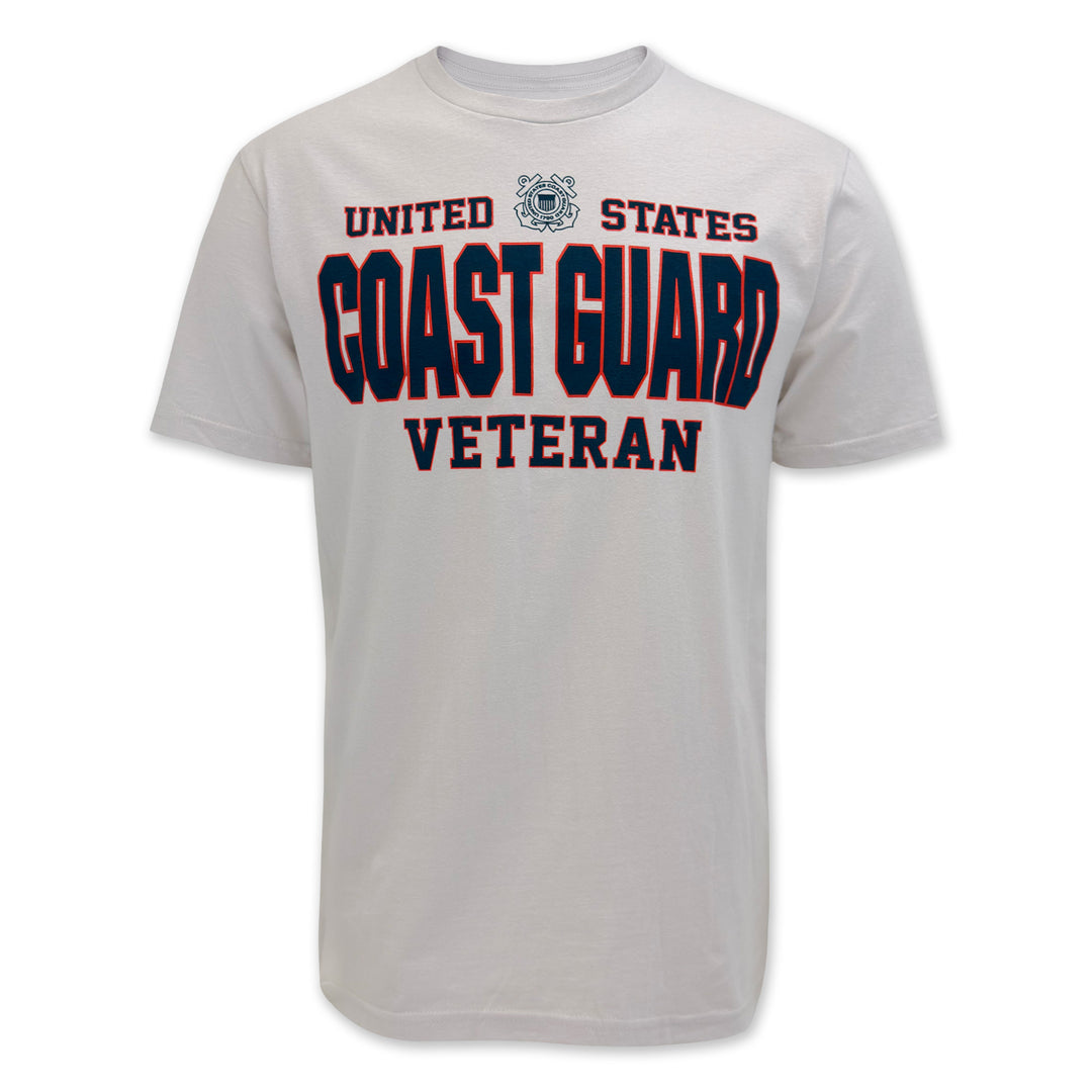 United States Coast Guard Veteran T-Shirt (Silver)